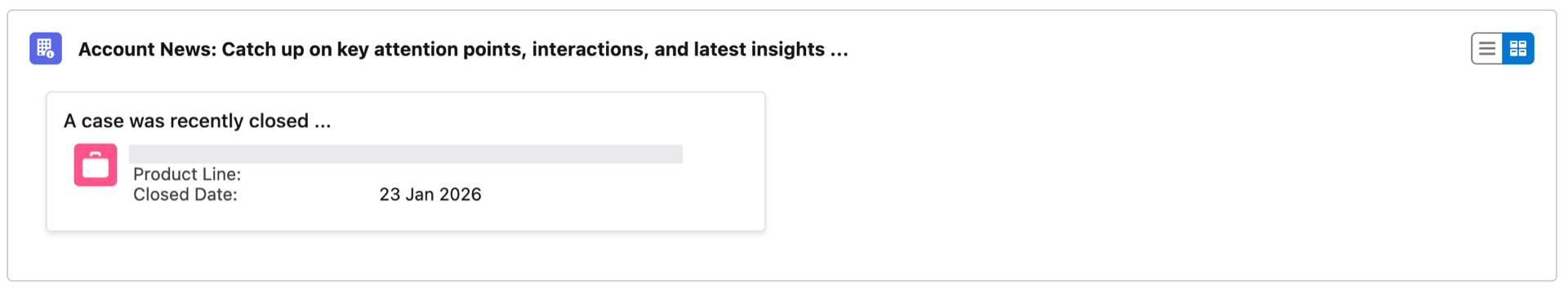 Account News Component
